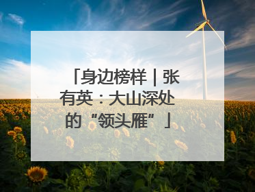 身边榜样｜张有英：大山深处的“领头雁”