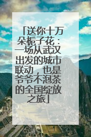 送你十万朵栀子花：一场从武汉出发的城市联动，也是爷爷不泡茶的全国绽放之旅