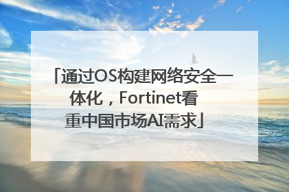 通过OS构建网络安全一体化，Fortinet看重中国市场AI需求