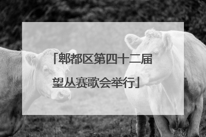 郫都区第四十二届望丛赛歌会举行