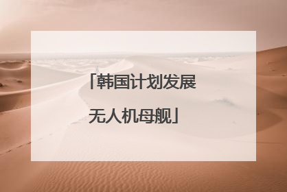 韩国计划发展无人机母舰
