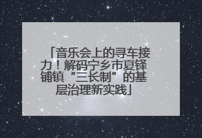 音乐会上的寻车接力！解码宁乡市夏铎铺镇“三长制”的基层治理新实践