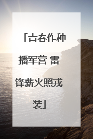 青春作种播军营 雷锋薪火照戎装
