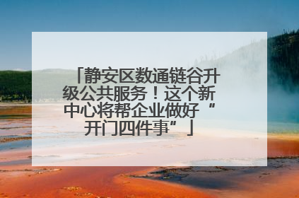 静安区数通链谷升级公共服务！这个新中心将帮企业做好“开门四件事”