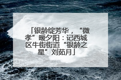 银龄绽芳华，“微孝”暖夕阳：记西城区牛街街道“银龄之星”刘茹月