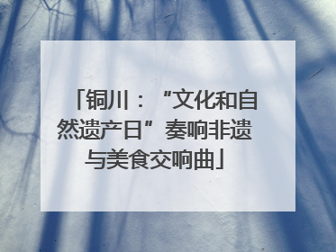 铜川：“文化和自然遗产日”奏响非遗与美食交响曲