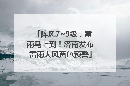 阵风7~9级，雷雨马上到！济南发布雷雨大风黄色预警
