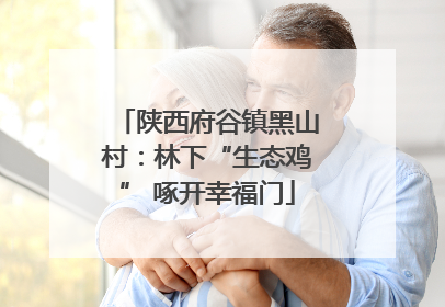 陕西府谷镇黑山村：林下“生态鸡” 啄开幸福门