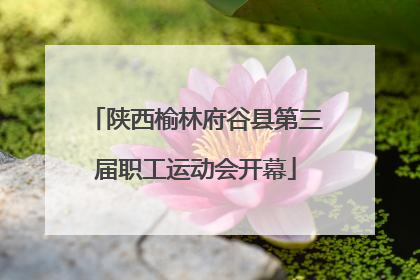 陕西榆林府谷县第三届职工运动会开幕