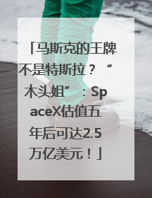 马斯克的王牌不是特斯拉？“木头姐”：SpaceX估值五年后可达2.5万亿美元！