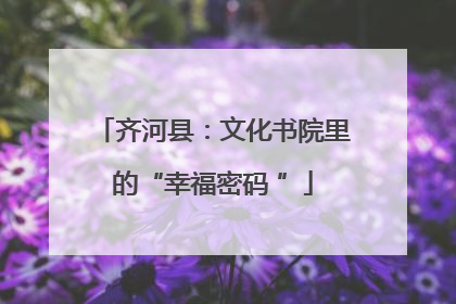 齐河县：文化书院里的“幸福密码 ”