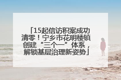 15起信访积案成功清零！宁乡市花明楼镇创建“三个一”体系，解锁基层治理新姿势