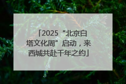 2025“北京白塔文化周”启动，来西城共赴千年之约