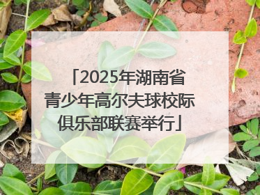 2025年湖南省青少年高尔夫球校际俱乐部联赛举行