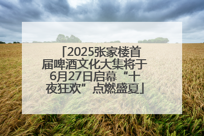 2025张家楼首届啤酒文化大集将于6月27日启幕“十夜狂欢”点燃盛夏