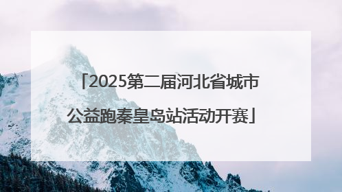 2025第二届河北省城市公益跑秦皇岛站活动开赛