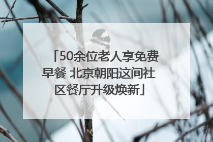 50余位老人享免费早餐 北京朝阳这间社区餐厅升级焕新